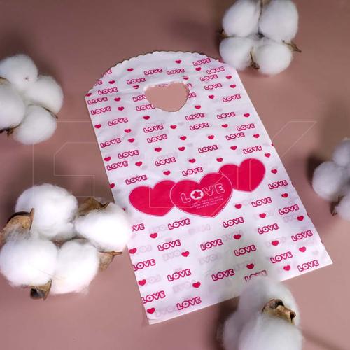Пакет "LOVE сердечки" 13х21, 40 мкм — PR207-13X21