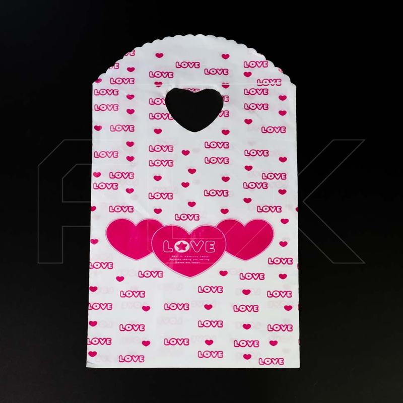 Пакет "LOVE сердечки" 13х21, 40 мкм 2