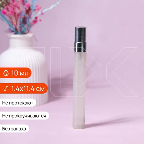 Атомайзер-карандаш 10мл, матовое стекло, металлическая крышка — S005-10